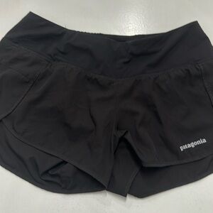 Women’s Patagonia black athletic shorts size small, used, like new